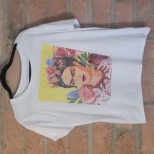Frida Kahlo cropped t-shirt XXL